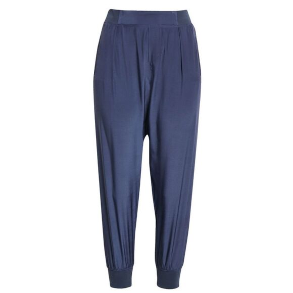 ATM ANTHONY THOMAS MELILLO Silk Joggers in True Navy NWT Size Medium - Picture 1 of 9